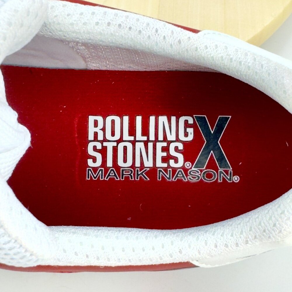 Rolling Stones x MN Red White Palmilla Marquee Hot Lips Sneakers Size 12 NEW! - Picture 8 of 10